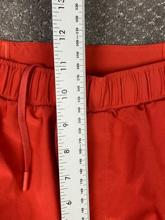 Lululemon Pace Breaker Shorts Men's Small Orange 5" Inseam Gym Running Training - Picture 9 of 12